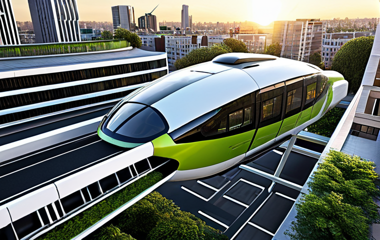 기계공학 소음제어 - **Urban Air Mobility (AAM) in a Serene Future City:**
    A breathtaking, high-angle shot of a sleek...