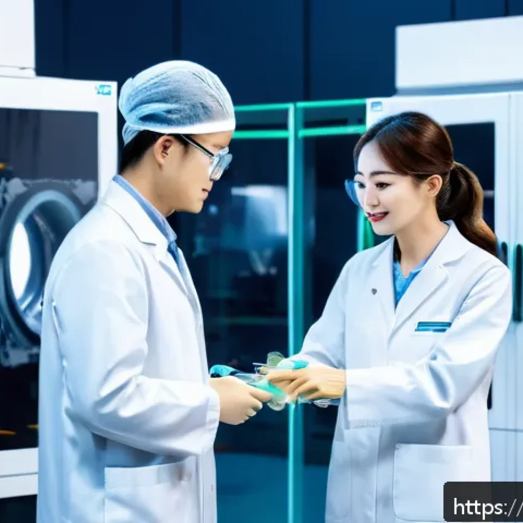 기계공학 환경친화적기술 - A futuristic manufacturing facility showcasing lightweight alloy and recycled composite materials us...