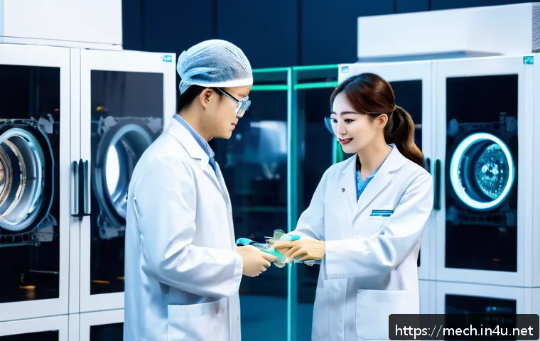 기계공학 환경친화적기술 - A futuristic manufacturing facility showcasing lightweight alloy and recycled composite materials us...